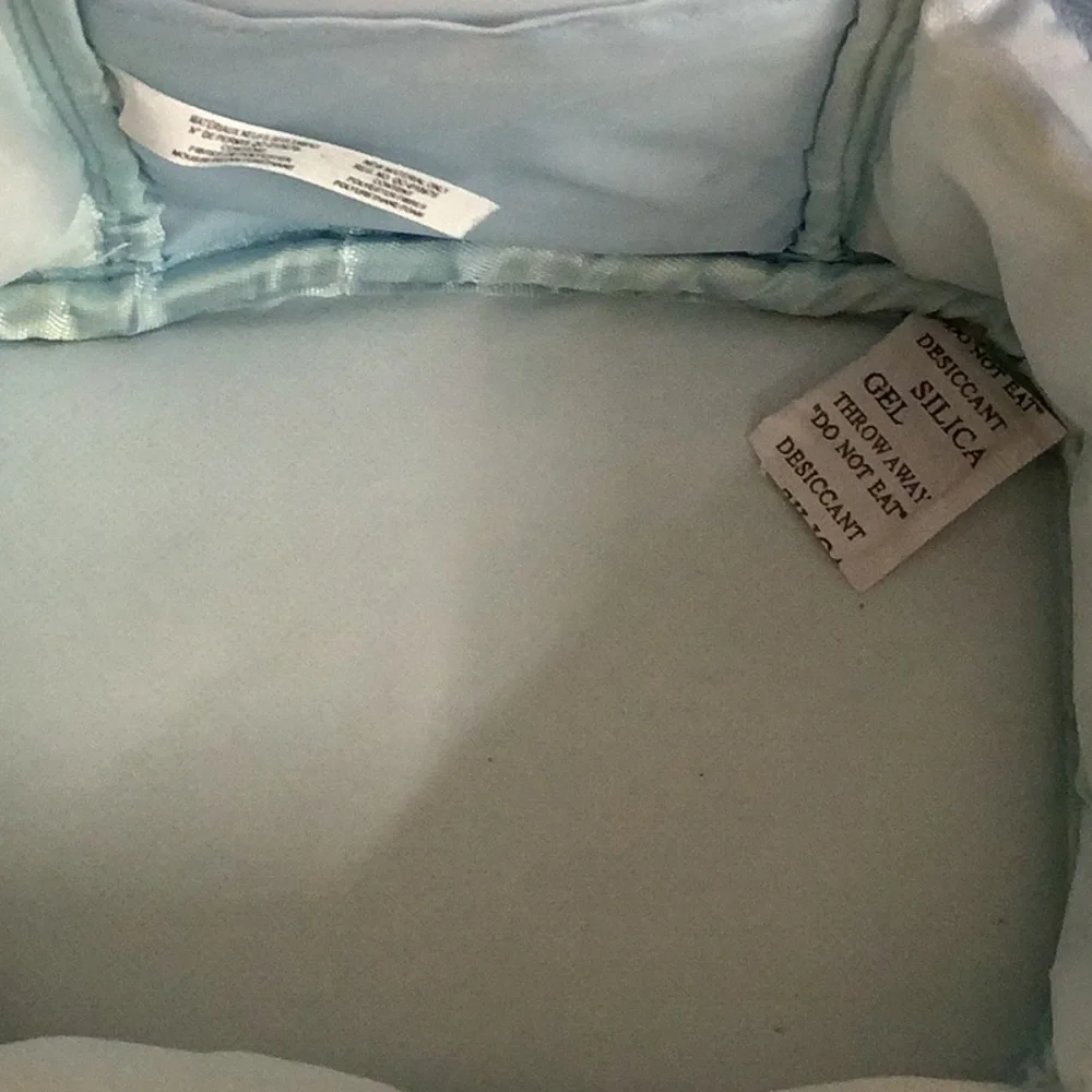 Claires light blue bunny cosmetic bag New With Tags